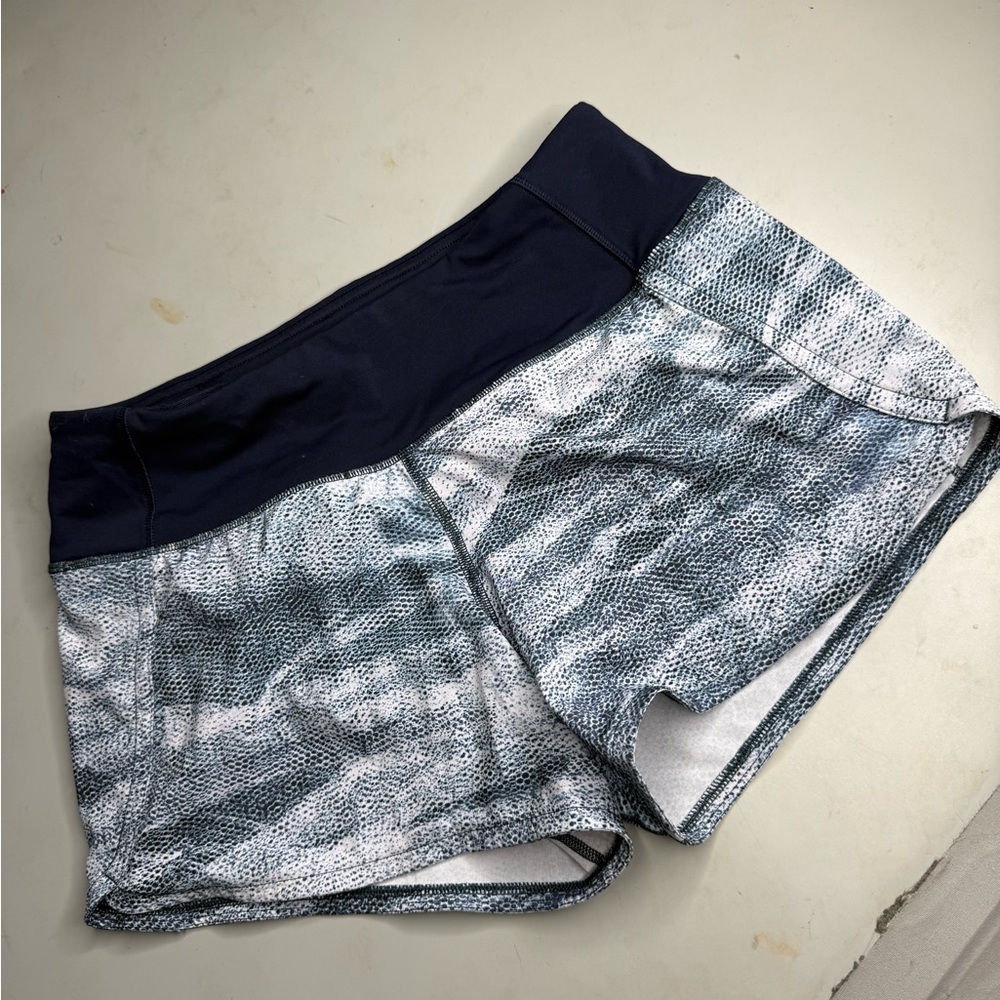 Lululemon athletica Navy and White Athletic Shorts